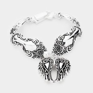 Angel Wing Charm Magnetic Bracelet
